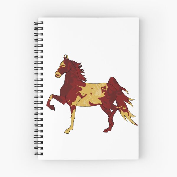 Item preview, Swirly Saddlebred Trotting Red and Yellow designed and sold by theaadesigns.