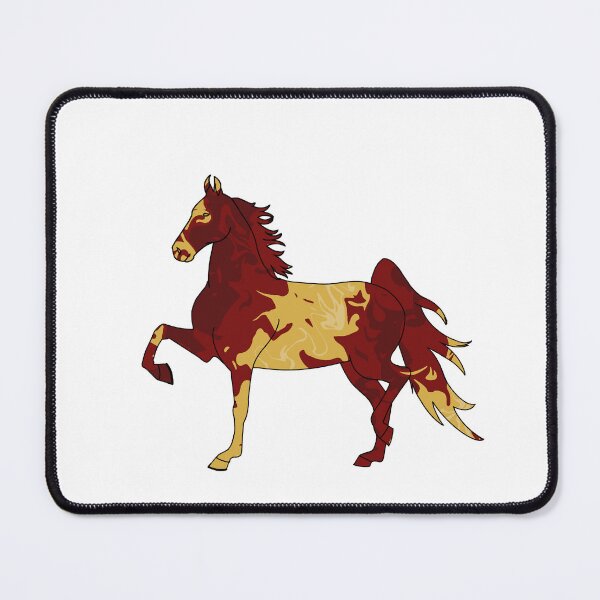 Item preview, Swirly Saddlebred Trotting Red and Yellow designed and sold by theaadesigns.