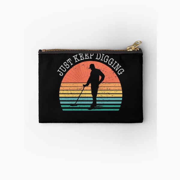 Item preview, Funny Metal detector retro sunset just keep digging  designed and sold by TipTopTapo.