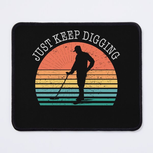 Item preview, Funny Metal detector retro sunset just keep digging  designed and sold by TipTopTapo.