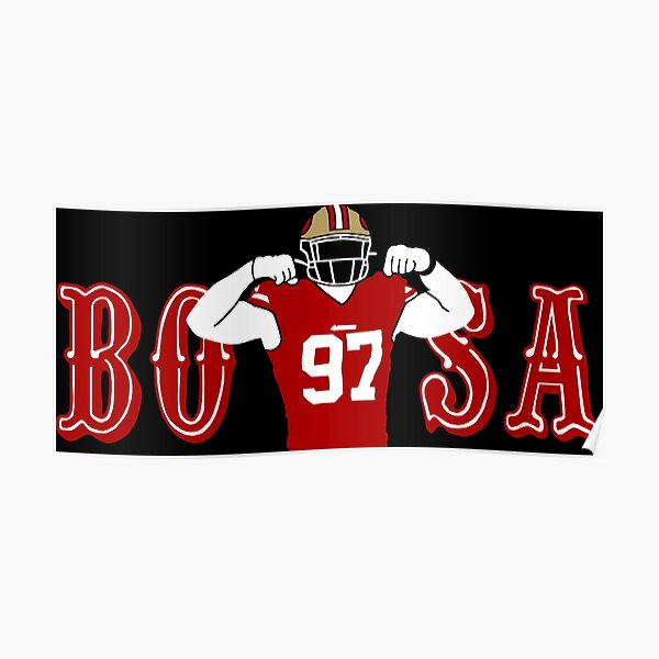 49ers Nick Bosa Wall Decor Flag - Ink In Action