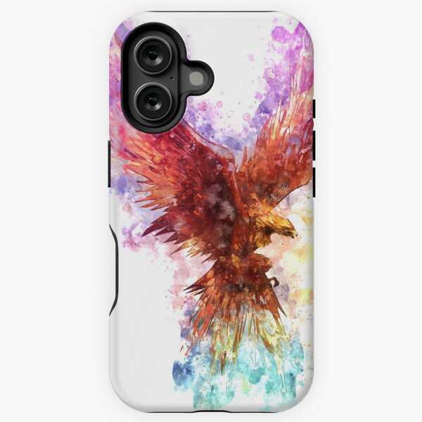 Aperçu de l'œuvre Aquarelle Rainbow Phoenix créée et vendue par insomniacart.