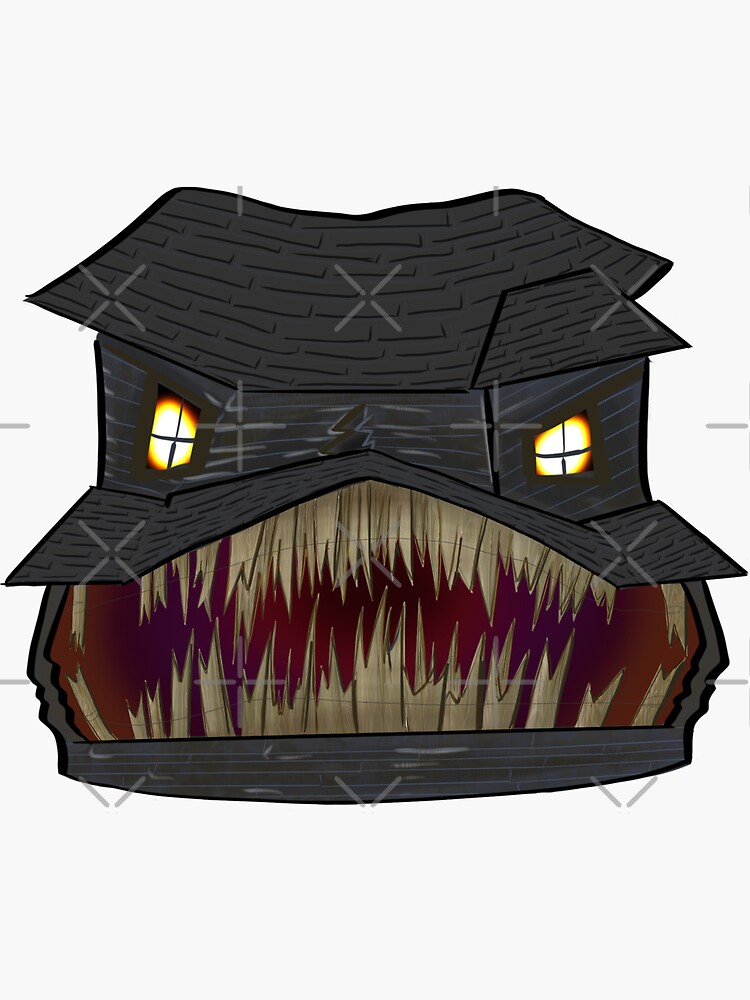 "Monster house" Sticker for Sale by Redbubble
