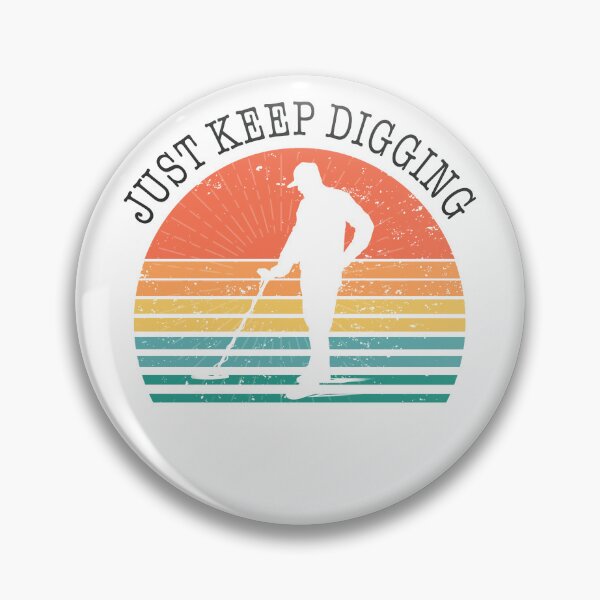 Item preview, Metal detector retro sunset just keep digging  designed and sold by TipTopTapo.