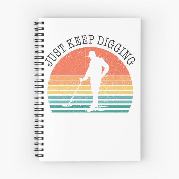 Item preview, Metal detector retro sunset just keep digging  designed and sold by TipTopTapo.