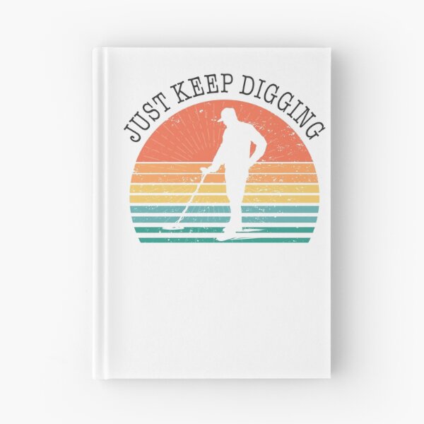 Item preview, Metal detector retro sunset just keep digging  designed and sold by TipTopTapo.