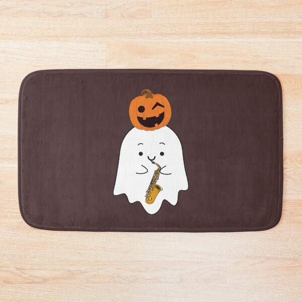 Item preview, Cute Boo Saxpohone Player For Saxophonist And Orchestra Musician On Halloween Days designed and sold by Funwithmusic.