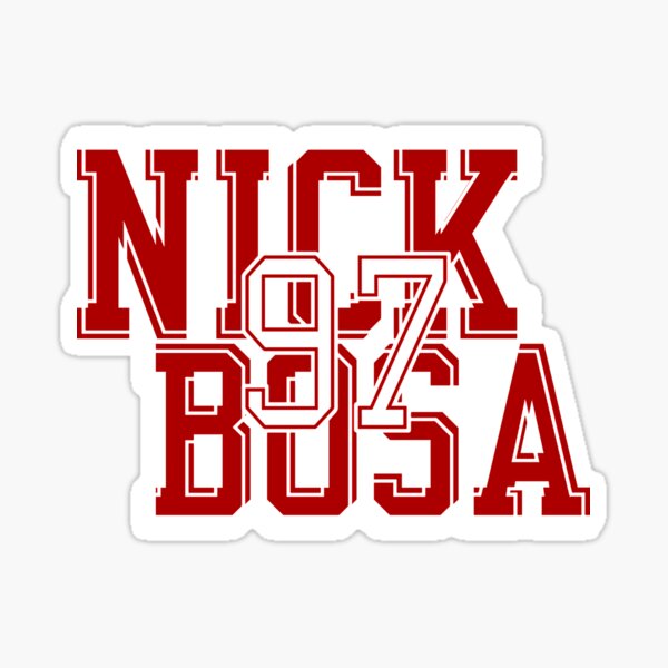 Neon Nick Bosa - 97 Sticker for Sale by AB-BRAND