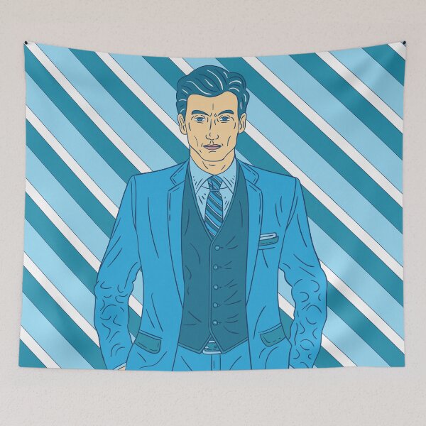 Item preview, Man in Blue designed and sold by serapika.