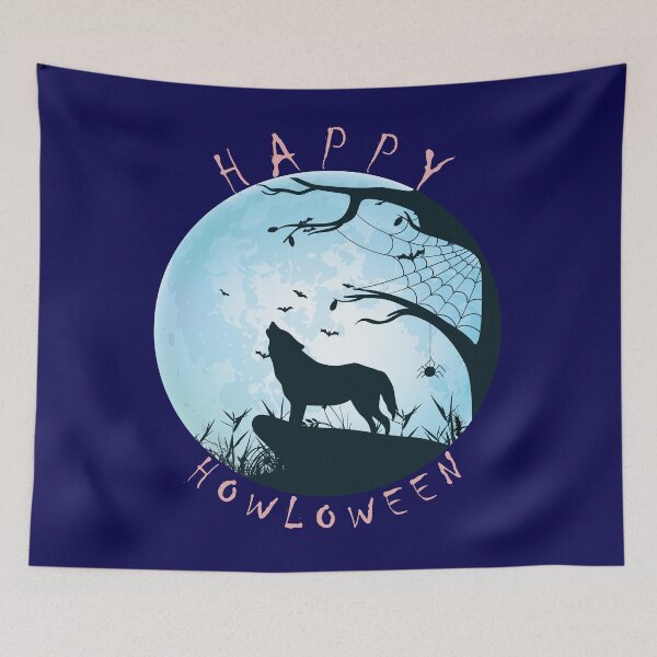 Item preview, Happy Howloween - Funny Halloween Wolf Design designed and sold by DerekJSmith.