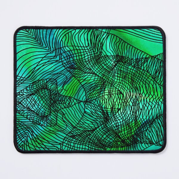 Item preview, Blue Green Abstract Mushroom designed and sold by Anniek Meyden.