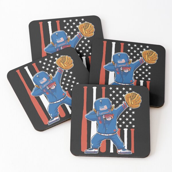 Item preview, Dabbing Baseball Player Catcher Pitcher USA American Flag designed and sold by 1White-Rabbit.