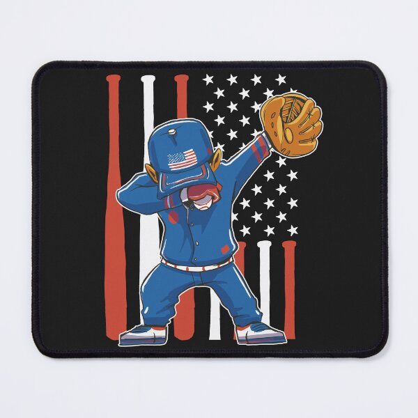 Item preview, Dabbing Baseball Player Catcher Pitcher USA American Flag designed and sold by 1White-Rabbit.