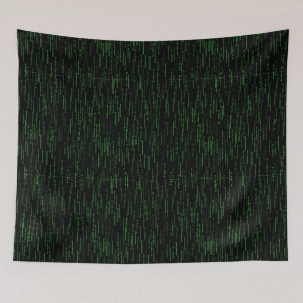 Item preview, Green Computer Binary Ones and zeros Cascading designed and sold by Spaceshipsells.