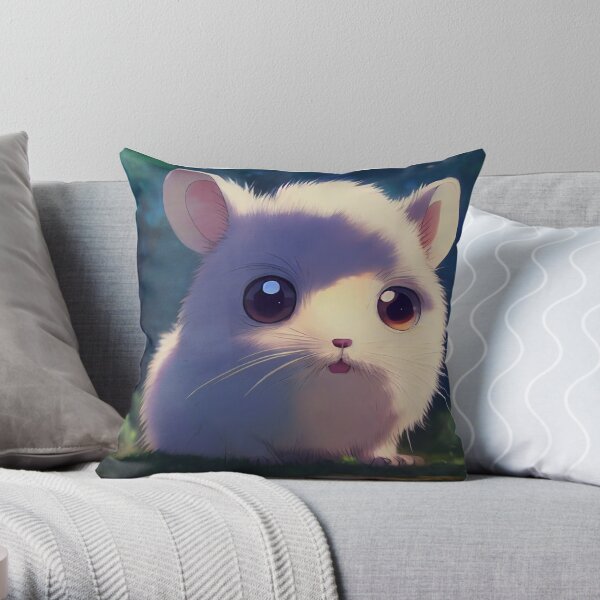 Chinchilla Animation For Chinchilla Lovers Throw Pillow
