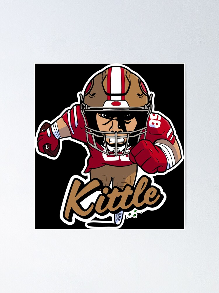 George Kittle Football Paper Poster 49ers - George Kittle - Hoodie