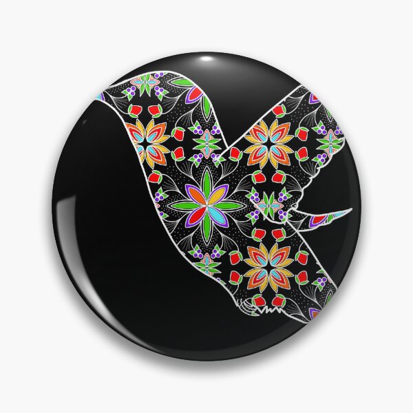 Item preview, Floral hummingbird designed and sold by Niibidoon.