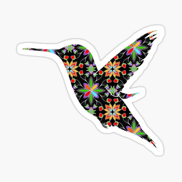 Item preview, Floral hummingbird designed and sold by Niibidoon.