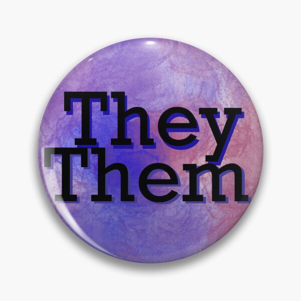 Item preview, They/Them Painted Background - Pronoun designed and sold by jolabrese.