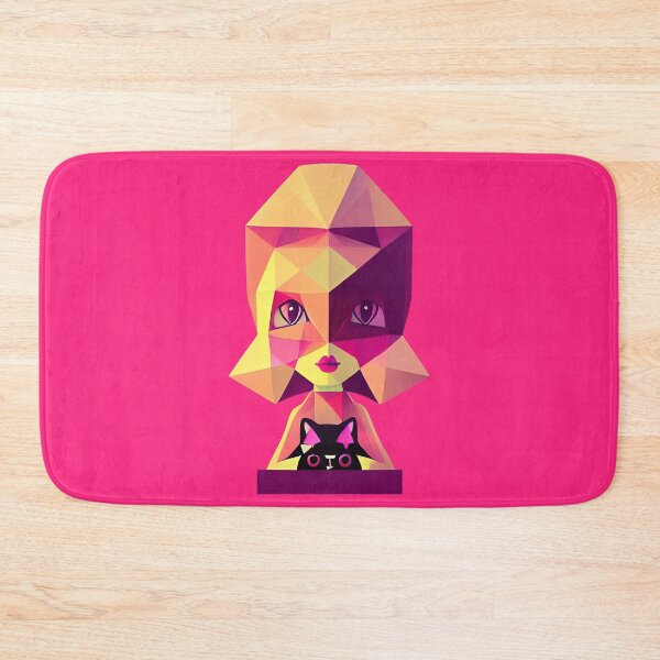 Item preview, Low Poly Girl and Her Toy Cat designed and sold by PolygonXYZ.