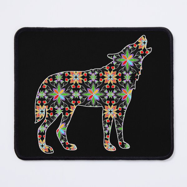 Item preview, Floral wolf designed and sold by Niibidoon.
