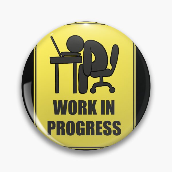 Item preview, Work In Progress Street Sign designed and sold by Science Lab Designs.