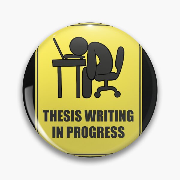 Item preview, Thesis Writing In Progress Street Sign designed and sold by Science Lab Designs.