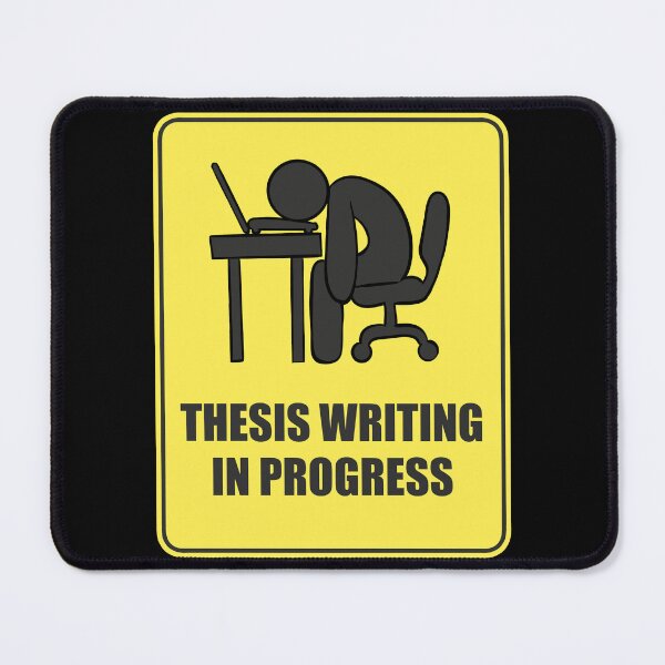 Item preview, Thesis Writing In Progress Street Sign designed and sold by Science Lab Designs.