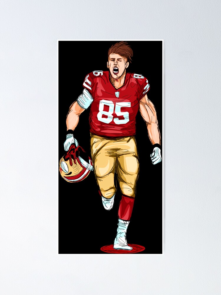 New Women's Red 49ers #85 GEORGE KITTLE jersey