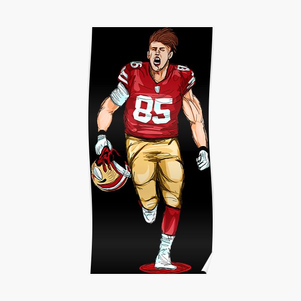 Kyle Juszczyk Football Paper Poster 49ers - Kyle Juszczyk - Posters and Art  Prints