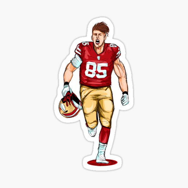 George Kittle Sticker for Sale by Alaadin Bendali Braham