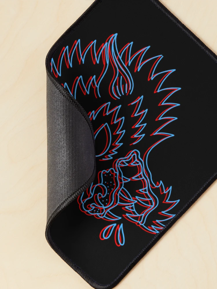 Thumbnail 2 of 5, Mouse Pad, 3D Wolf designed and sold by Rabbid--Rabbit.