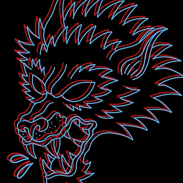 Artwork thumbnail, 3D Wolf by Rabbid--Rabbit