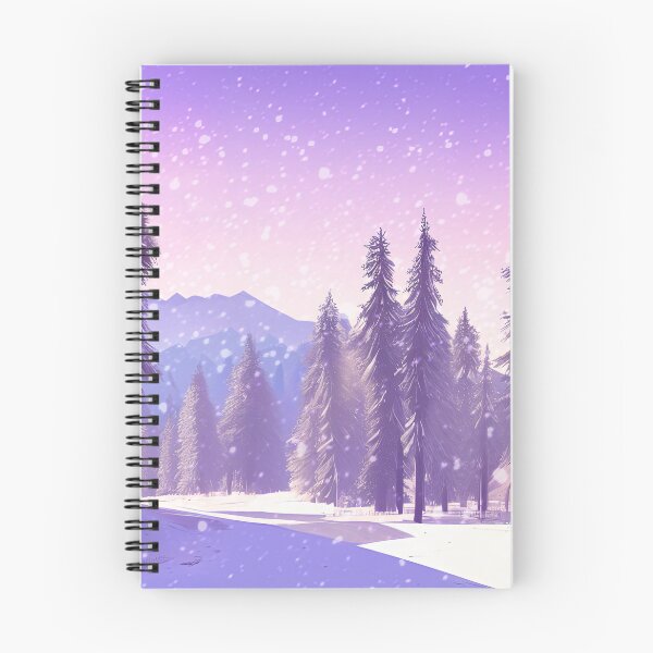Item preview, Snowy mountain forest designed and sold by inksawakening.