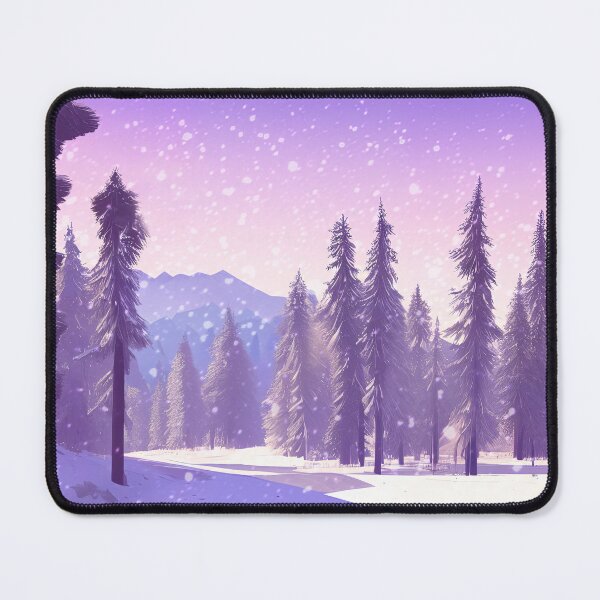 Item preview, Snowy mountain forest designed and sold by inksawakening.