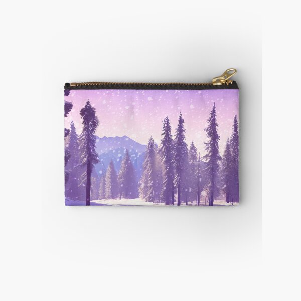 Item preview, Snowy mountain forest designed and sold by inksawakening.
