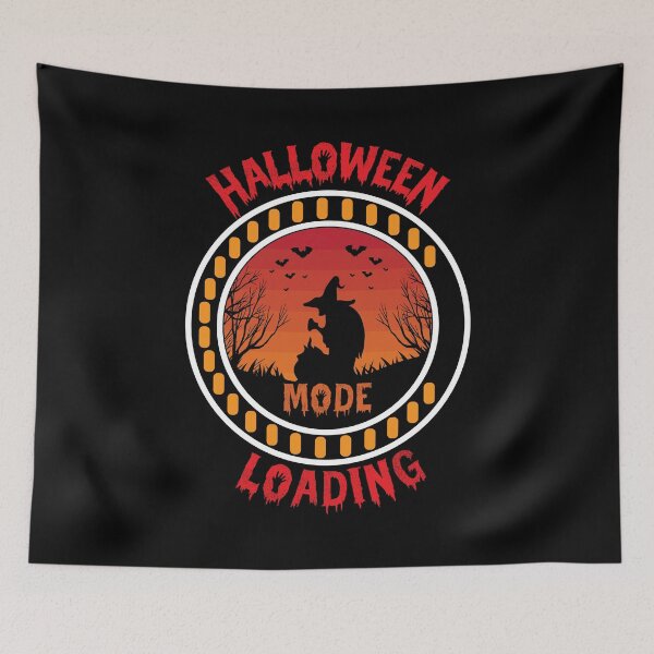 Item preview, Halloween Day t-shirt design.Halloween mode loading t-shirt design T-Shirt designed and sold by MarvellTeeZone.