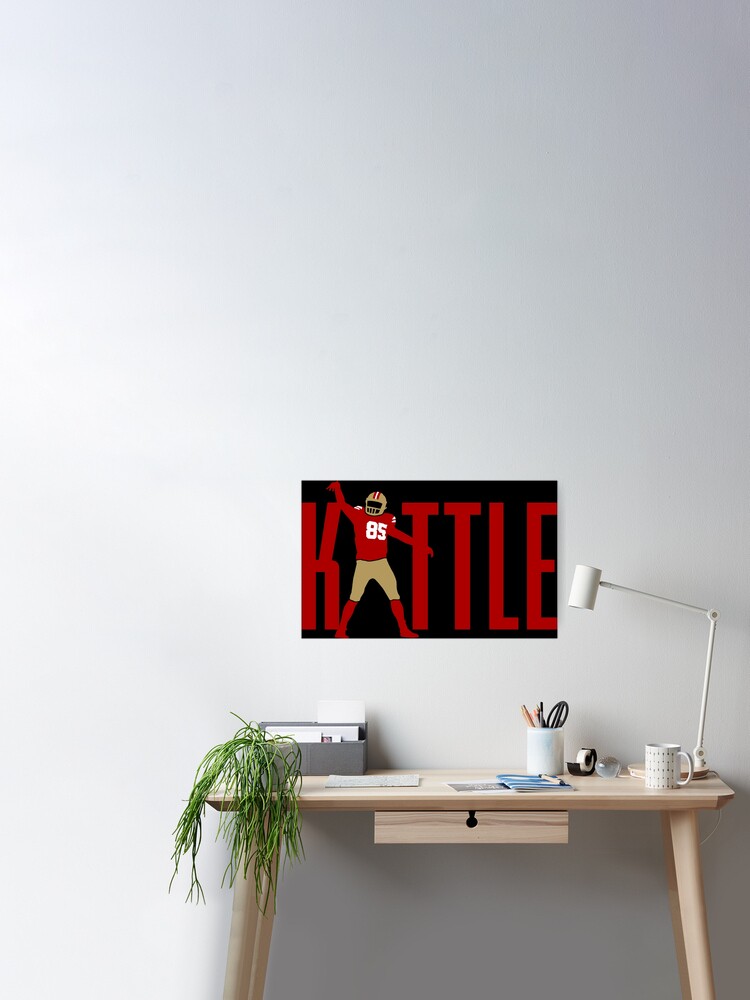 Kittle Jersey Red Poster for Sale by reevevi