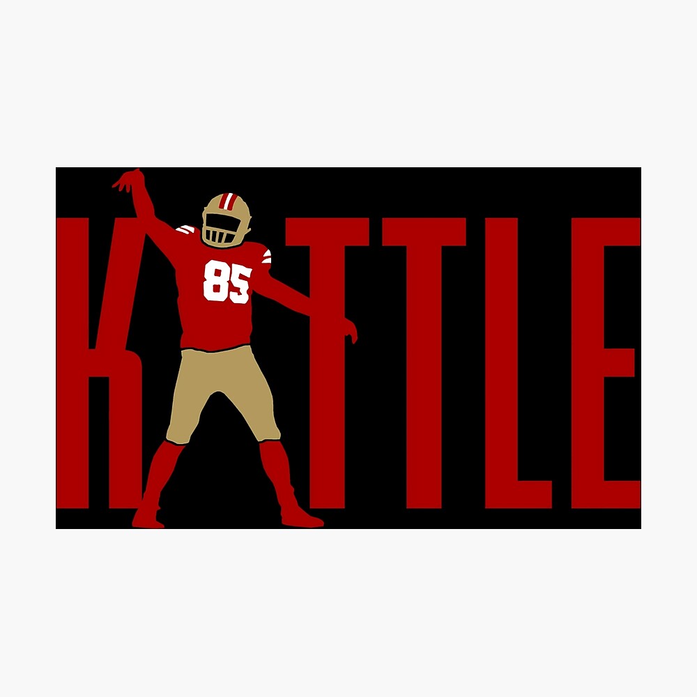 Kittle Jersey Red Poster for Sale by reevevi