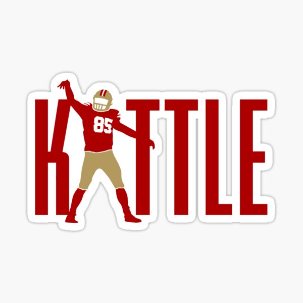 George KITTLE #85 TE San Francisco 49ers Fan Sticker Decal Bumper Window  3.75