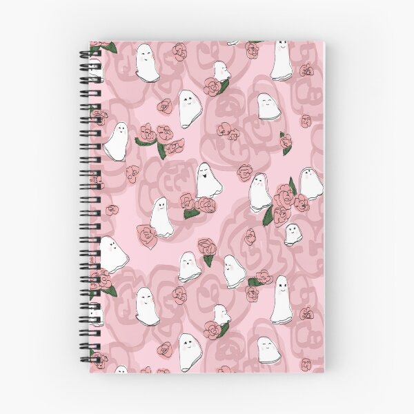 Item preview, Pink Ghosties with Flowers designed and sold by TooCoolUnicorn.