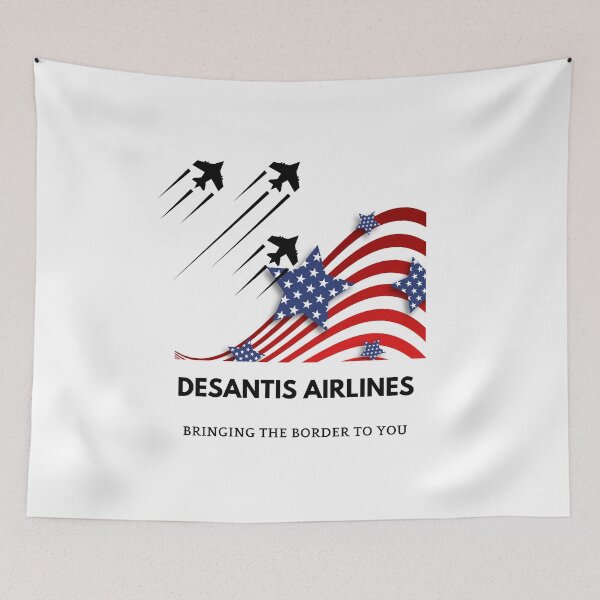 Item preview, Desantis Airlines Bringing The Border To You designed and sold by bartdesigner.