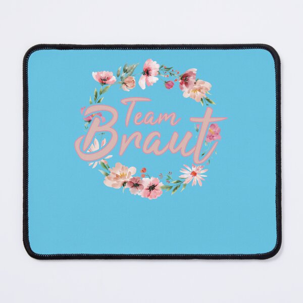 Artikelvorschau, Team Braut Wasserfarben Blumen Bride JGA entworfen und verkauft von EbnerPrints.