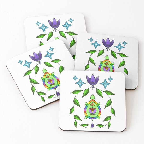 Item preview, Turtle floral designed and sold by Niibidoon.