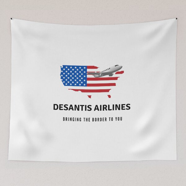 Item preview, Desantis Airlines Bringing The Border To You designed and sold by bartdesigner.