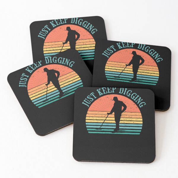 Item preview, Detector retro sunset just keep digging  designed and sold by TipTopTapo.