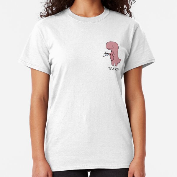 'Tea-Rex' Illustration Classic T-Shirt