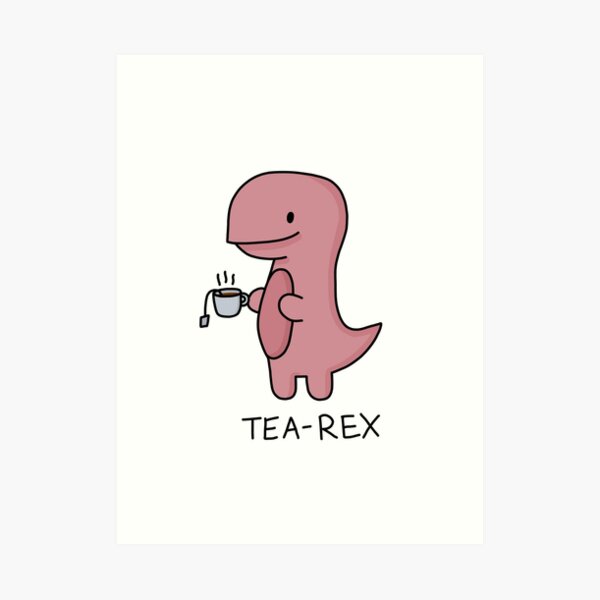 Ilustración 'Tea-Rex' Lámina artística