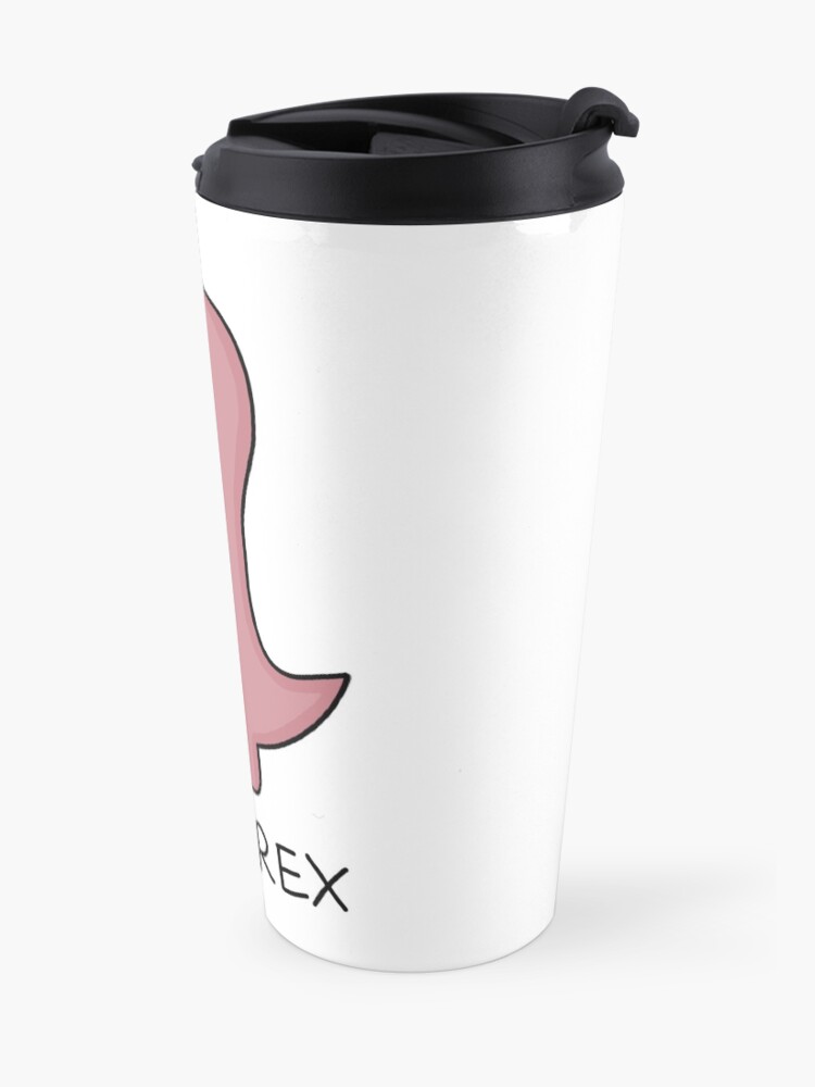 Alternate view of 'Tea-Rex' Illustration Travel Mug