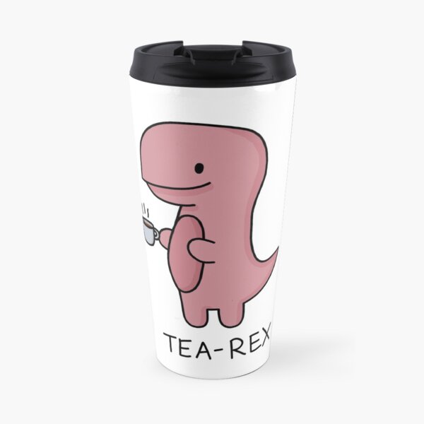 'Tea-Rex' Illustration Travel Mug